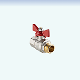 Кран шар. BASE-ГОСТ 1/2" вн-нар DN15, PN40 бабочка VALTEC