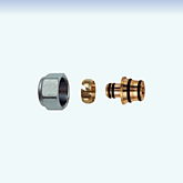 Концовка для м-пл труб 20*2 с нак.гайкой М24х19 FAR