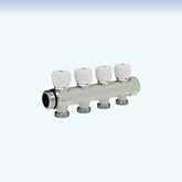 Коллектор с регул. 1", 2вых х 3/4"евроконус V&G