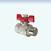 Кран шар. 3/4" вн-нр Optima бабочка V&G
