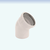 Отвод ПП 110х45* БЕЛАЯ Sinikon