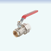 Кран латунный под полипропилен VALTEC 32х1 накид. гайка 