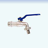 Кран водоразборный шар. 3/4" нр. рыч. с носиком AQualink